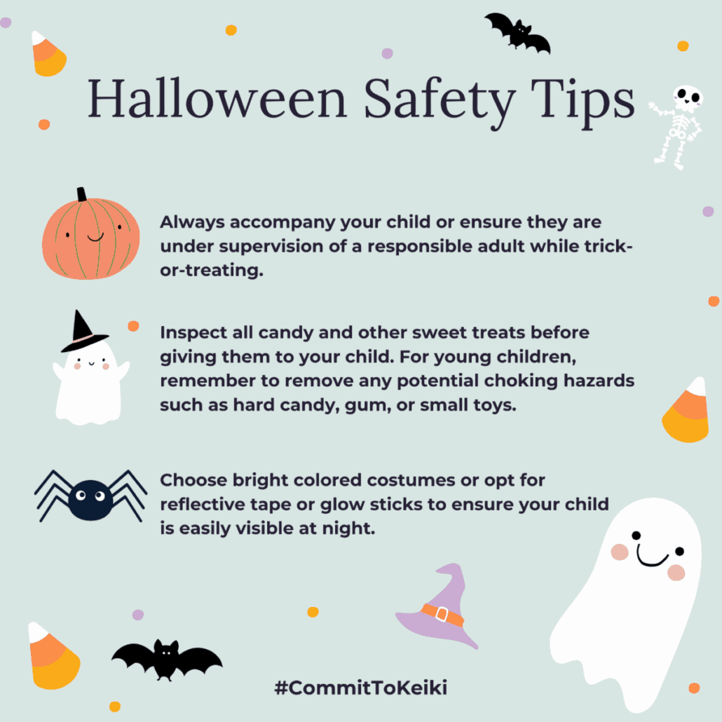 Halloween Safety Tips for Parents when taking their keiki out for trick-or-treating