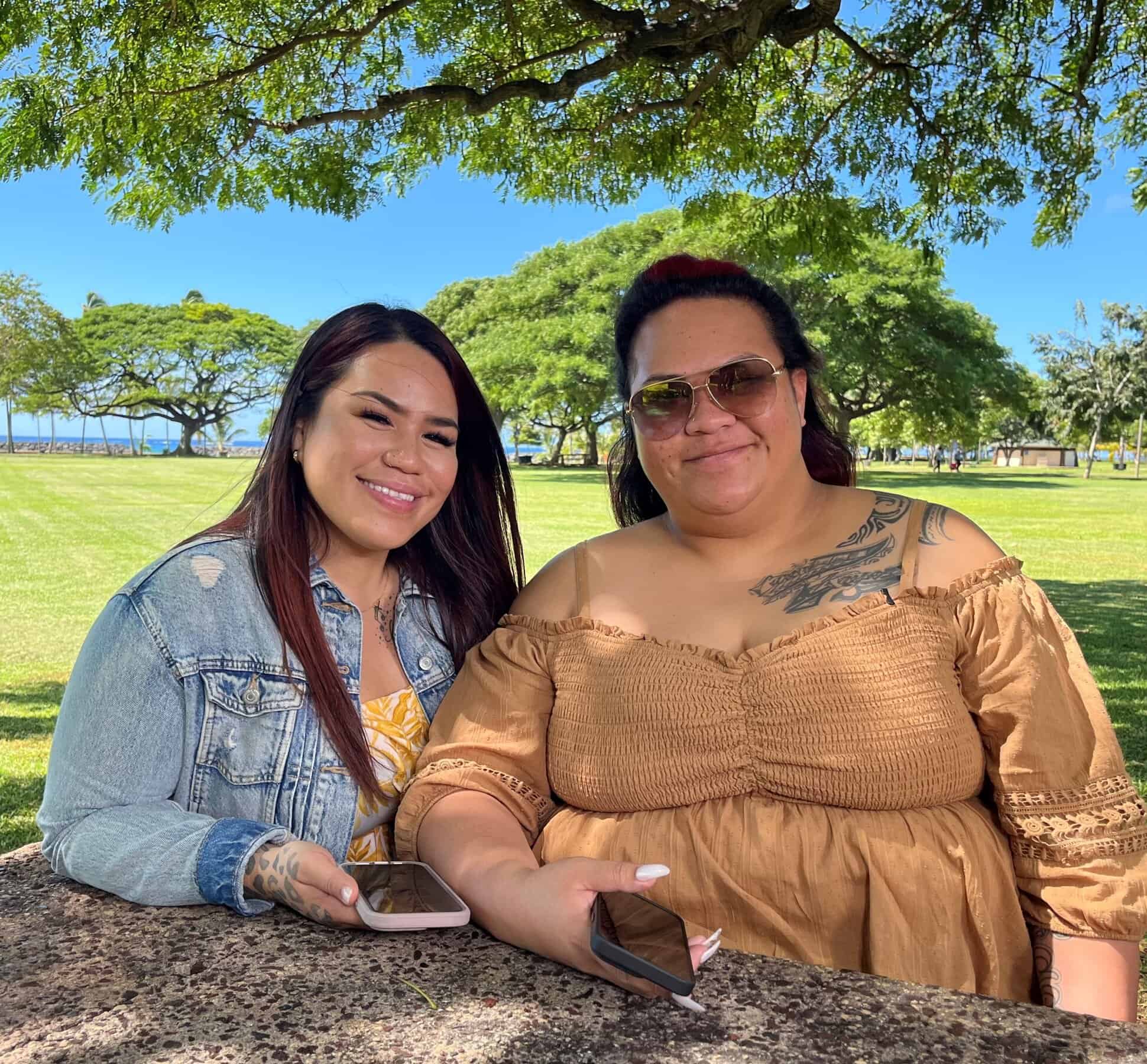 Sasha Autele and Manalani Kanahele